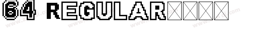 64 Regular字体转换